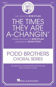 The Times They Are A-Changin' SATB choral sheet music cover Thumbnail